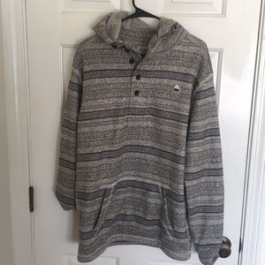 Burton button up hoodie